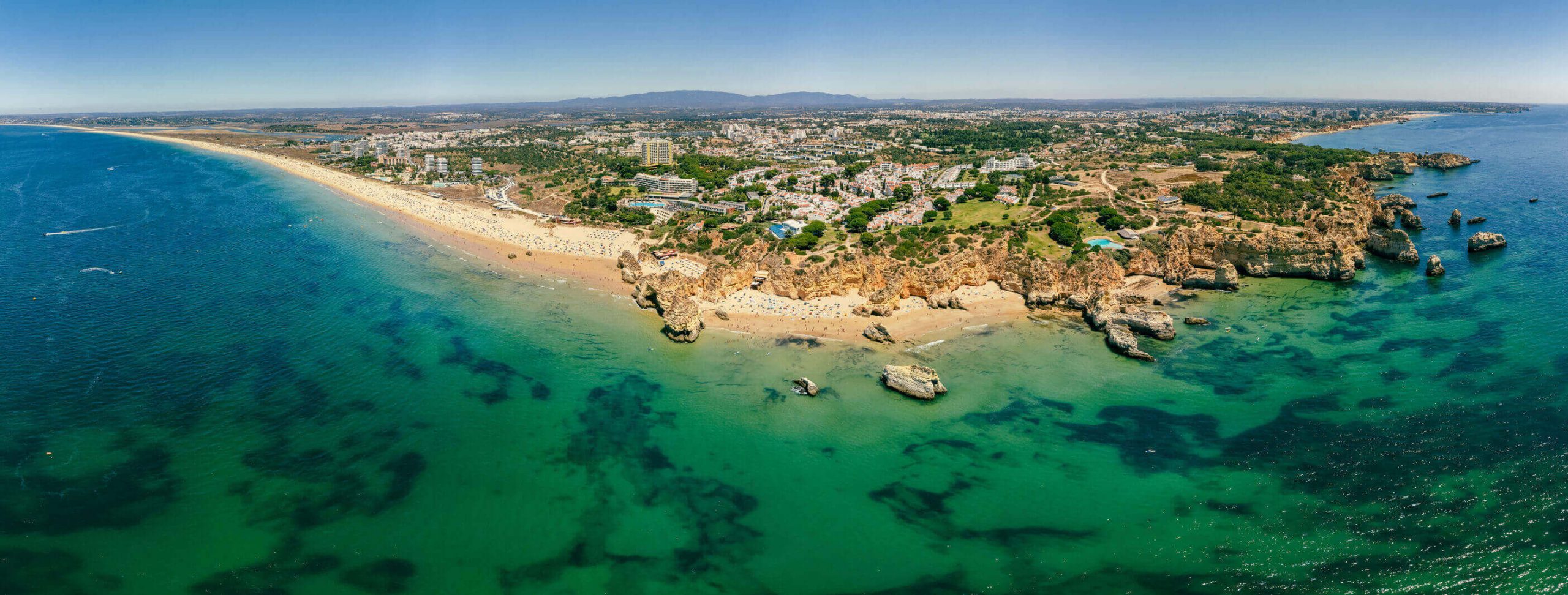 Alvor beach - aerial view